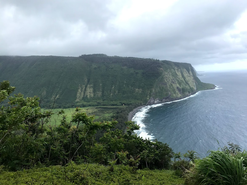Waipio Valley. You can drive down here on a ‘4wd Only’ road that looks like a paved goat trail.